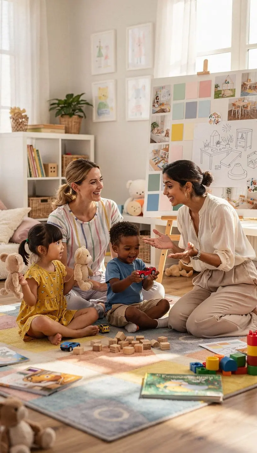 Современный интерьер кухни с яркими акцентами и функциональной мебелью